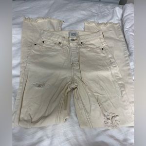 bdg by urban outfitters cream jeans